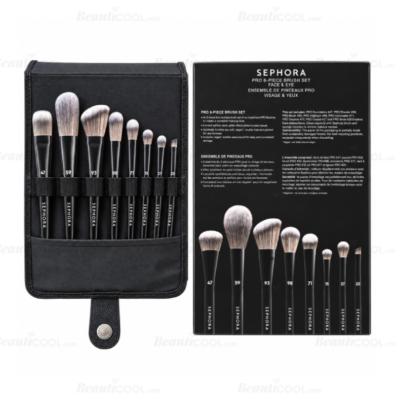 Sephora Collection 8-Piece PRO Brush Face & Eye Set